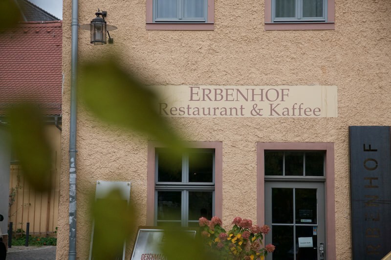 Erbenhof-Eingang Erbenhof Restaurant Weimar