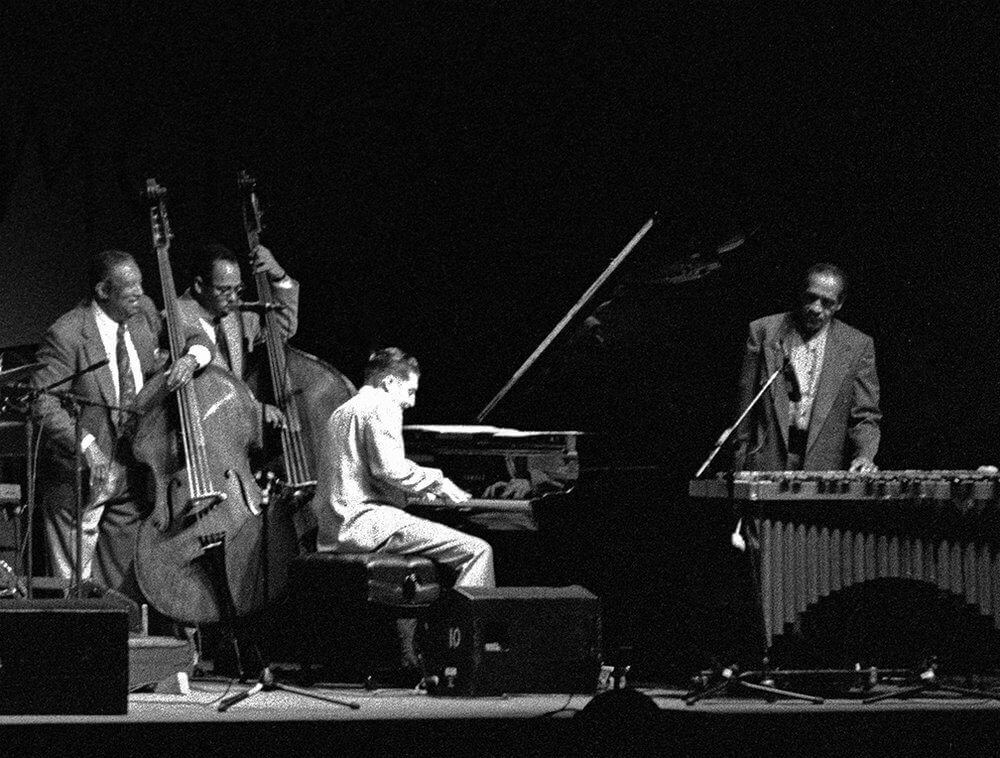 Ray Brown, Christian McBride, Benny Green, Milt Jackson_ Monterey, 1994 (photo_ Elde Stewart)